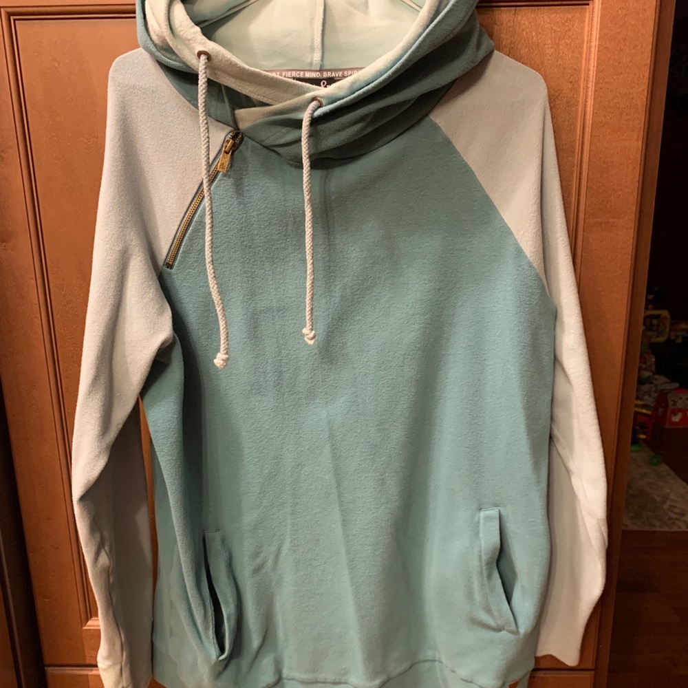 Ampersand double hoodie with pockets